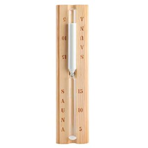 horticulture garden entertainment, 15 minutes sand timer countdown clock accessory for sauna spa room wooden sauna hourglass for sauna spa room