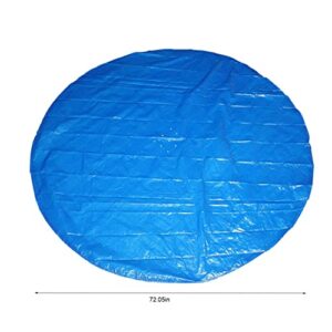 Pool Cover Easy Set, Swimming Pool Covers for Above Ground Pools, Solor Inflatable Pool Tarp, Dustproof Waterproof Pools Protector for Garden Outdoor (Round - 6 Foot)