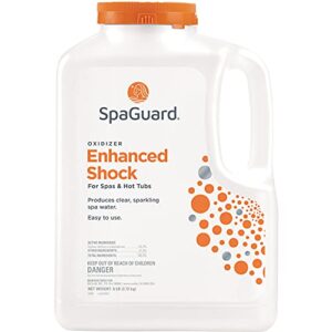 SpaGuard Enhanced Shock 6 Pound with LeisureQuip ScumBoat Scum Absorber and LeisureQuip Hot Tub Care Ebook