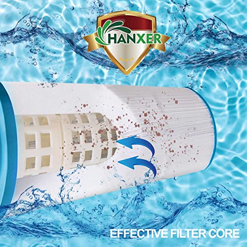 HANXER C-4326 Spa Filter Cartridge Replaces for PRB25-IN, 413-106, Filbur FC-2375, R173429, 3005845, 17-2327, 100586, 33521, 25392, 817-2500, Darlly 42513 25 Sq.Ft Hot Tub Filter, 2 Pack