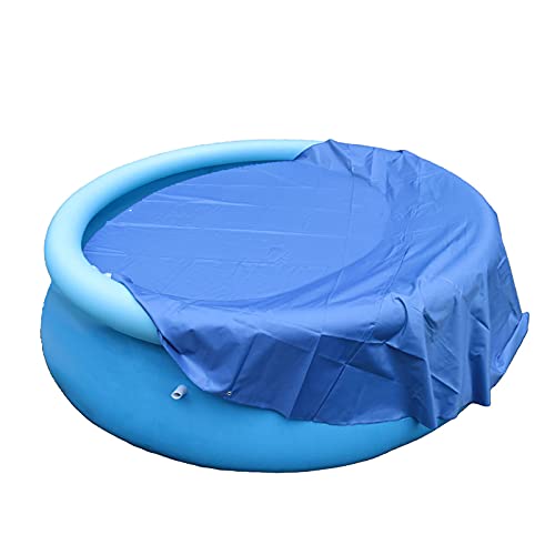 Lagukka Round Pool Cover, 8 10 12 ft Inflatable Waterproof Covers for Above Ground Pools Portable Protector Garden Outdoor Paddling Family (8ft)