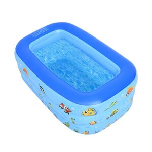 inflatable swimming pool, 50”×30”×20”family full-size kiddie pools, inflatable lounge pool for kiddie, kids, infant, toddlers for ages 1-3, outdoor, garden, backyard