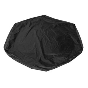 Sandboxes Sandpit Cover, Sandbox Cover With drawstring, Hexagonal Courtyard Multicolor Waterproof Children Toy Sand Pit Cover for Home Garden Outdoor Pool (black)