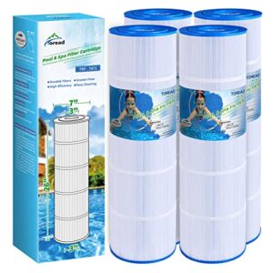 toread pool filter replaces pentair clean and clear plus 420, pcc105-pak4, unicel c-7471, r173576, filbur fc-1977, 817-0106, 178584, 570-0425, 4x105 sq. ft. filter cartridge, l x od: 26″x7″