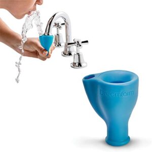 dreamfarm tapi | protective rubber tap head cover and water fountain | blue