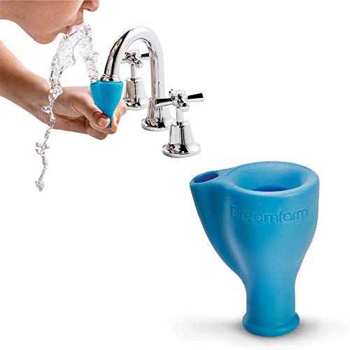 Dreamfarm Tapi | Protective Rubber Tap Head Cover and Water Fountain | Blue