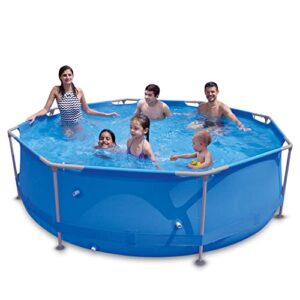 above ground swimming pool – 10ft x 30in metal frame pool, swimming pool for kids and adults, family fun kiddie pool, summer fun swimming pool, pool above ground, pools for backyard, party, garden