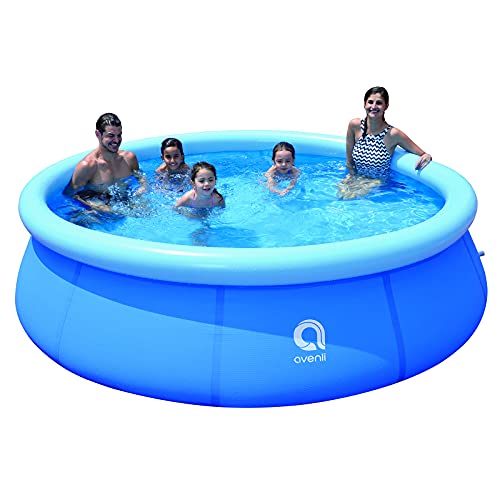 10ft x 30in Inflatable Swimming Pool Outdoor Above Ground Pool,Top Ring Blow Up Pool Easy Set