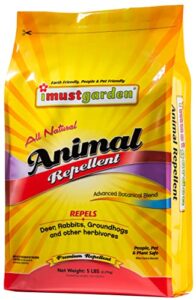 i must garden deer, rabbit and groundhog repellent: all-weather granular formula – 5 lb. bag