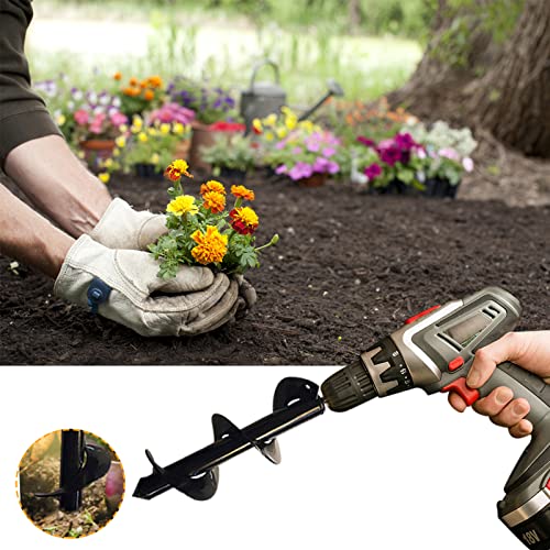 defutay Power Planter Auger Drill Bit Extension, Shaft Drill Planter, Bulb & Bedding Plant Auger, Easy Planter Garden Auger - Auger Digging Tool for Dirt, Clay, Soil and Sand (1PC)