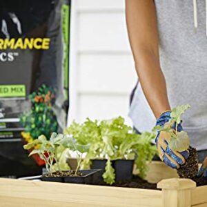 Miracle-Gro Performance Organics Raised Bed Mix - Organic and Natural Ingredients, Potting Soil Blended for Raised Bed Gardening, Grow More Vegetables, Flowers and Herbs (vs unfed plants), 1.3 cu. ft.