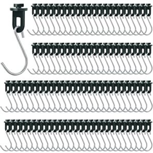 ripeng greenhouse hooks hanger greenhouse twist clips greenhouse fixing clips with stainless steel s hooks for outdoor garden hanging plants plastic insulation netting shading (100 pieces)