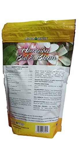 Grow More 7544 Hawaiian Bud and Bloom 5-50-17, 3-Pound Resealable Bag