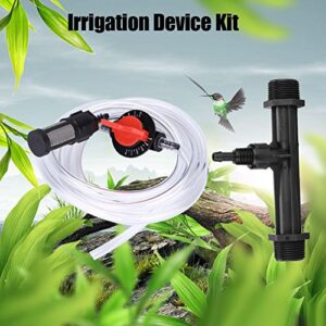 Venturi Fertilizer Injectors, Garden Drip Irrigation Device Kit with G3/4 Fertilizer Injector Switch Filter Water Tube