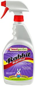 i must garden rabbit repellent: mint scent rabbit spray for plants & lawns – 32 oz. ready to use
