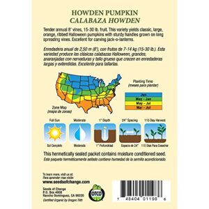 Seeds of Change Certified Organic Howden Pumpkin