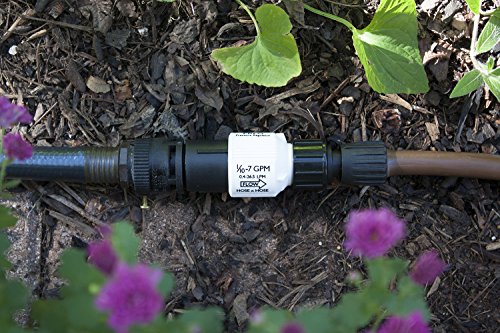 Habitech Drip Irrigation Faucet Adapter Kit: Connect 1/2" Tubing to Faucet or Hose, Backflow Preventer, Filter, Pressure Regulator - No Assembly Required