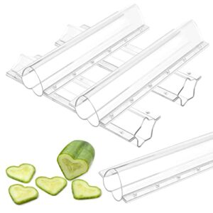 alipis cucumber growth molds garden vegetable growth forming mould heart star shaped fruit shaping tools planting molds, 4pcs