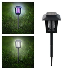 Pure Garden Solar Power Uv Led Light – Black