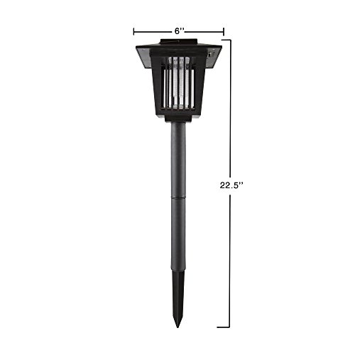 Pure Garden Solar Power Uv Led Light – Black