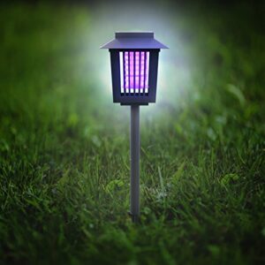 Pure Garden Solar Power Uv Led Light – Black