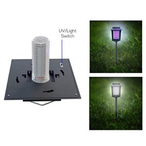 Pure Garden Solar Power Uv Led Light – Black