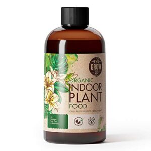 organic indoor plant food – all-purpose liquid fertilizer – best for live houseplants indoors + common home outdoor plants in pots (8 oz)