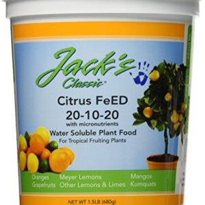 J R Peters Inc 52524 Jacks Classic No.1.5 20-10-20 Citrus Food Fertilizer