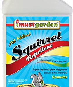 I Must Garden Squirrel Repellent – 2lb Granular (Repels Chipmunks): Stops Digging in Gardens, Flower Pots, and Beds – Easy Shaker Jar