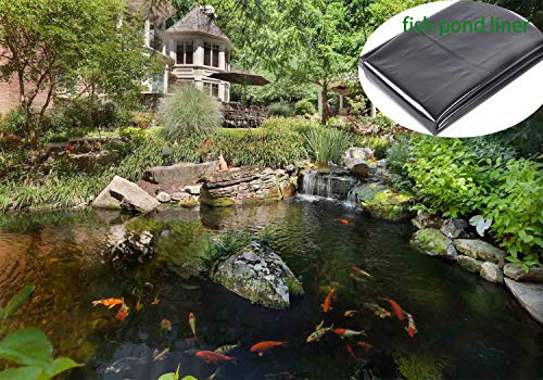 dsdzkj Pond Liner, 6' x 10' Preformed Pond Liner for Koi Ponds and Water Gardens