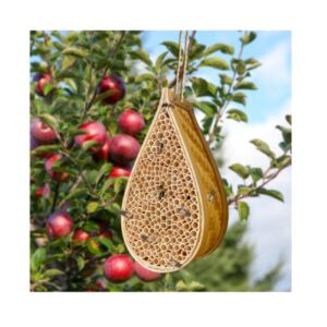 mason bee houses for the garden handmade bamboo carpenter bee house hanging outside, dew drop waterproof beehives for the garden attracts peaceful bee pollinators to enhance your garden’s productivity