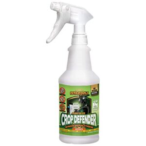 petratools crop defender 32oz – ready to use natural bug spray for plants, organic bug spray for vegetable garden, natural pesticide for vegetable plants, defeats contact spider mites, powdery mildew