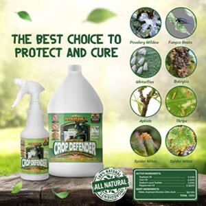 PetraTools Crop Defender 32oz - Ready to use Natural Bug Spray for Plants, Organic Bug Spray for Vegetable Garden, Natural Pesticide for Vegetable Plants, Defeats Contact Spider Mites, Powdery Mildew