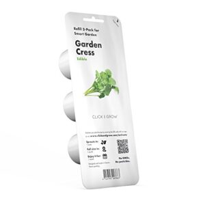 click and grow smart garden garden cress plant pods, 3-pack