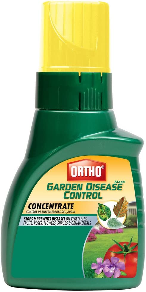 Ortho MAX Garden Disease Control Concentrate, 16-Ounce (Active Ingredient 29.6% Chlorothalonil Fungicide, Formerly Known as Daconil. For use on Vegetables, Fruits, Flowers, & Ornamentals.)