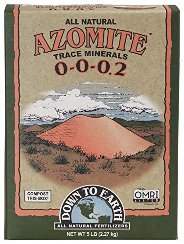 Down to Earth Organic White Azomite Powder for Improving Plant Growth 0-0-0.2, 5 lb