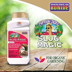 Bonide Captain Jack's Slug Magic Granules, 1 lb. Snail & Slug Killer, For Organic Gardening, Pet Safe Formula