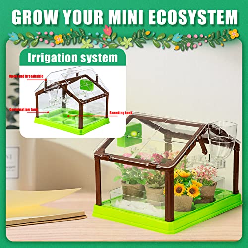 Drdocvl Plant Kit for Kids,Grow House with Irrigation System,Grow Room Garden Tools for Kids,Kids Plant Growing kit,Kids Gardening Kit Gifts for Preschool Boys Girls (Plant kit)