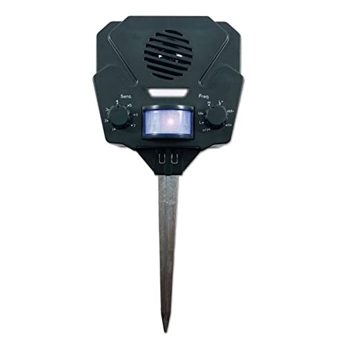 Bird-X Solar Yard Gard Electronic Animal Repeller keeps unwanted pests out of your yard with ultrasonic sound-waves