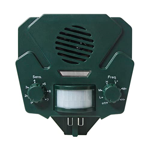 Bird-X Solar Yard Gard Electronic Animal Repeller keeps unwanted pests out of your yard with ultrasonic sound-waves