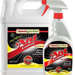 I Must Garden Ant Control - Kills & Repels - Pet & People Safe - Fast-Acting Natural Ant Repellent Spray for Indoor & Outdoor Use - 32oz Spray