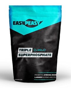 triple super phosphate fertilizer 0-46-0 | phosphorus fertilizer for gardens, lawns, indoor and outdoor plants | rock phosphate plant food fertilizer for orchids, wisteria, cactus and all other plants