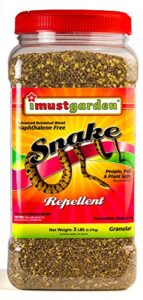 i must garden snake repellent: powerful all-natural protection – 5 lb. granular shaker jar