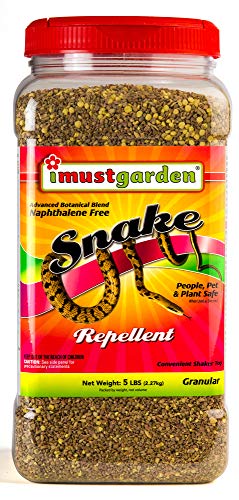 I Must Garden Snake Repellent: Powerful All-Natural Protection – 5 lb. Granular Shaker Jar