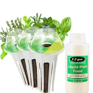 EZ-gro Italian Herb Seed Pod Kit Compatible with Aerogarden Seed Pod Kit - Pre-Seeded Seed Pods (3 Pod)