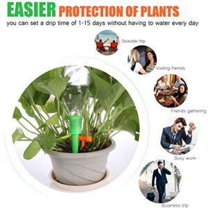 Hengwei Plant Waterer Spikes(18CS), Self Self Plant Watering Device, with Slow Release Control Valve Switch, Automatic Vacation Drip Watering Bulbs Globes Stakes System for Indoor & Outdoor Plants