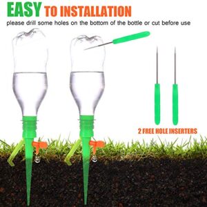 Hengwei Plant Waterer Spikes(18CS), Self Self Plant Watering Device, with Slow Release Control Valve Switch, Automatic Vacation Drip Watering Bulbs Globes Stakes System for Indoor & Outdoor Plants