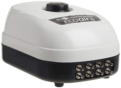 EcoPlus 380 GPH (1440 LPH, 13W) Air Pump w/ 8 Outlets | Aquarium, Fish Tank, Fountain, Pond, Hydroponics