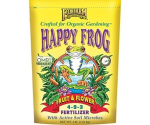 foxfarm 4# happy frog fruit & flower organic fertilizer new for 2019