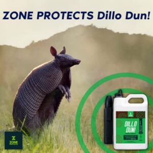 Zone Protects Dillo Dun! Armadillo Repellent Spray. Stop Armadillos from Digging in Your Yard, Gardens and Flower Beds. Natural Armadillo Repellent Liquid Spray